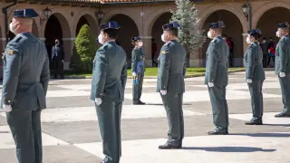 Acto oficial celebrado en la Comandancia de la Guardia Civil de Teruel