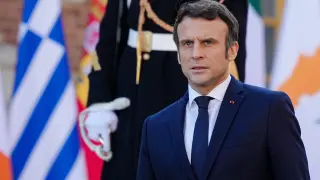 Emmanuel Macron, este jueves en Versalles.