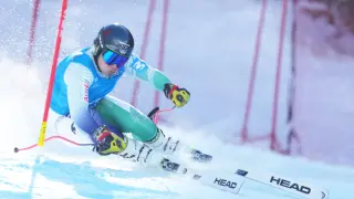 Ander Mintegui ha competido en el Mundial júnior de esquí alpino.