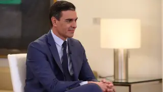 Pedro Sánchez durante su entrevista con Ferreras para La Sexta.