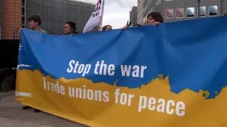 Sindicatos europeos piden negociación "real" de la UE con Putin por Ucrania