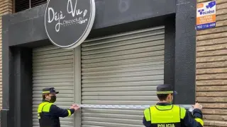 La Policía Local de Zaragoza clausuró el bar en diciembre de 2021.