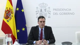 Pedro Sánchez se reúne por videoconferencia con el primer ministro de la República de Irlanda, Micheál Martin