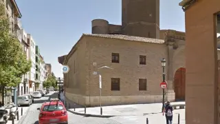 Calle San Blas en el Casco Histórico de Zaragoza.
