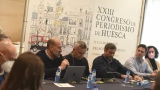 Encuentro de responsables de medios en Huesca.