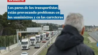 Últimas noticias sobre la huelga de transportes en España.