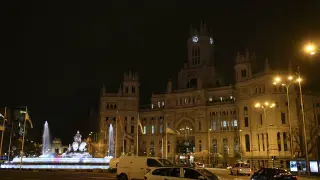 El Ayuntamiento de Madrid, a oscuras por la 'Hora del planeta'