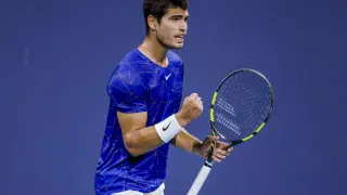 Carlos Alcaraz, tenista español en el Masters de Miami.