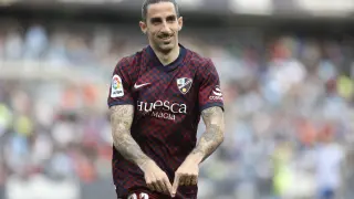 Mateu celebra su gol ante el Málaga.