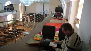 Refugee center at a Central Baptist Church in Ukraine