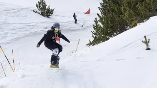Una competición de snowboard celebrada el pasado fin de semana en Cerler.