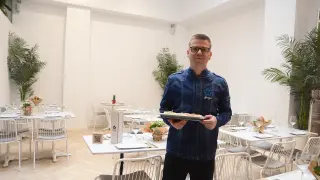 Jorge García, en el comedor de la nueva Cantina Borago.
