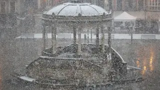 Nieve en Pamplona
