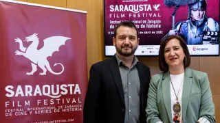 José Ángel Delgado y Sara Fernández, en la presentación del certamen