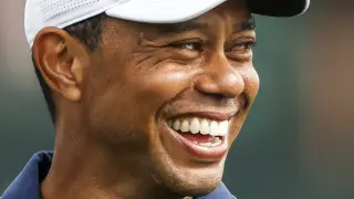 Tiger Woods en Augusta este martes.