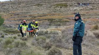 Accidente con dos muertos en una avioneta cerca de Mosqueruela /2022-04-08/ Foto: Jorge Escudero[[[FOTOGRAFOS]]]