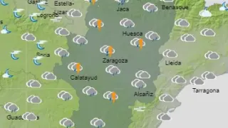 Lluvias generalizadas en Aragón.