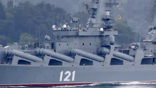 El buque ruso Moskva en una imagen de archivo.