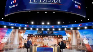 LDebate este miércoles entre Emmanuel Macron y Marine Le Pen.