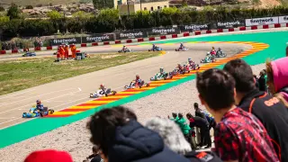 Foto de la primera cita del Campeonato de España de Karting en el circuito de Motorland Aragón