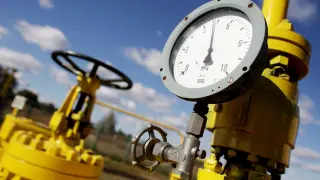 Depósito de gas en una estación de Polonia