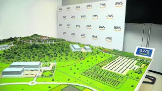 Maqueta que muestra cómo son los centros de datos de Amazon.