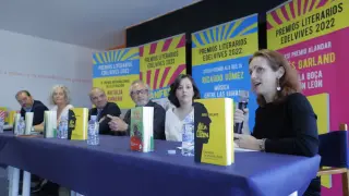 Ignacio Chao, Inés Garland, Javier Cendoya, Ricardo Gómez, Natalia Ranera y Violeta Krahe en el acto de presentación.