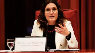 Laura Vilagrá este jueves en el Parlament.