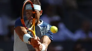 Fotos del partido de tenis entre Nadal y Alcaraz en el Madrid Open
