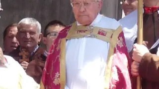 José María Arcas, en una celebración de Santa Orosia.