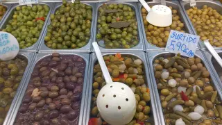 Algunas de las variedades de olivas que se pueden comprar en Aragón.