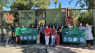 Concentración este martes a las puertas del instituto Miguel de Molinos en Zaragoza