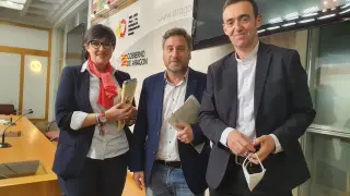 Verónica Villagrasa, José Luis Soro y Javier Albisu