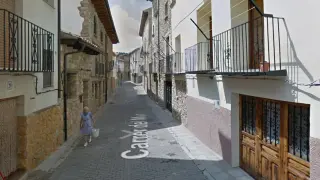 Una calle de Vistabella del Maestrazgo.
