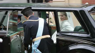 Imágenes de la boda del entonces Príncipe Felipe y doña Letizia en 2004.