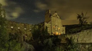 Noche estrellada en el Convento del Desierto de Calanda.