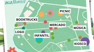 De ruta por Zaragoza Florece mapa con las seis paradas imprescindibles del festival
