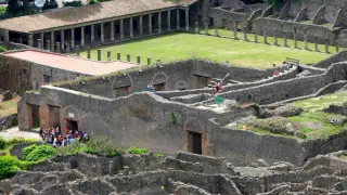 Una vista del yacimiento que visitan 30.000 personas al día. Pompeya