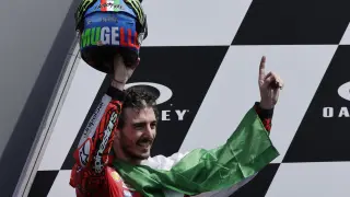 El piloto italiano Francesco 'Pecco' Bagnaia (Ducati) se ha impuesto este domingo en la carrera de MotoGP del Gran Premio de Italia