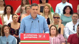 Sánchez entra en la campaña andaluza agitando de nuevo el fantasma de la ultraderecha