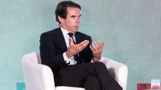 El expresidente del Gobierno de España, José María Aznar, durante la segunda jornada del III Foro Económico Internacional Expansión.