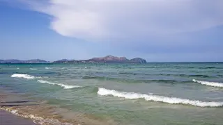 Una playa de Mallorca.