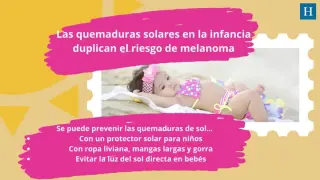 La pediatra del Centro de Salud Sagasta, advierte: "las quemaduras en los primeros años de vida, pueden acabar en melanoma"
