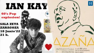 Recomendaciones de Cultura: concierto de Ian Kay y exposición dedicada a Manuel Azaña