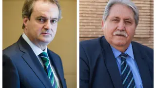 Jorge Villarroya, consejero delegado de IQE, y Manuel Teruel, presidente de la Cámara