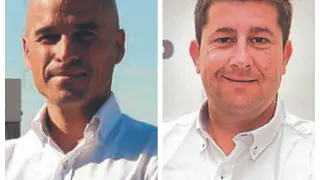 Santiago Abad, exgerente, y Tomé Alfonso, organizador del GP de Aragón