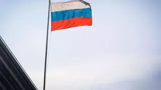 Una bandera de Rusia