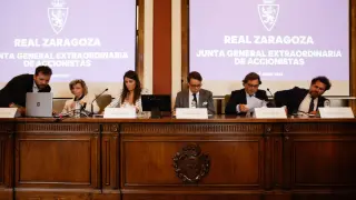 Junta general Extraordinaria del Real Zaragoza en la Cámara de Comercio