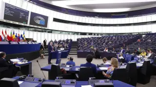 El Parlamento Europeo, este miércoles.