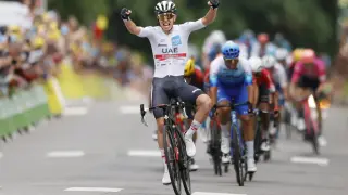 El ciclista esloveno Tadej Pogacar (UAE Team Emirates) ha ganado este jueves la sexta etapa del Tour de Francia
